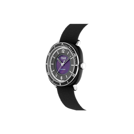 Reloj Tous Mujer Osier de acero negro y plateado 3000138200