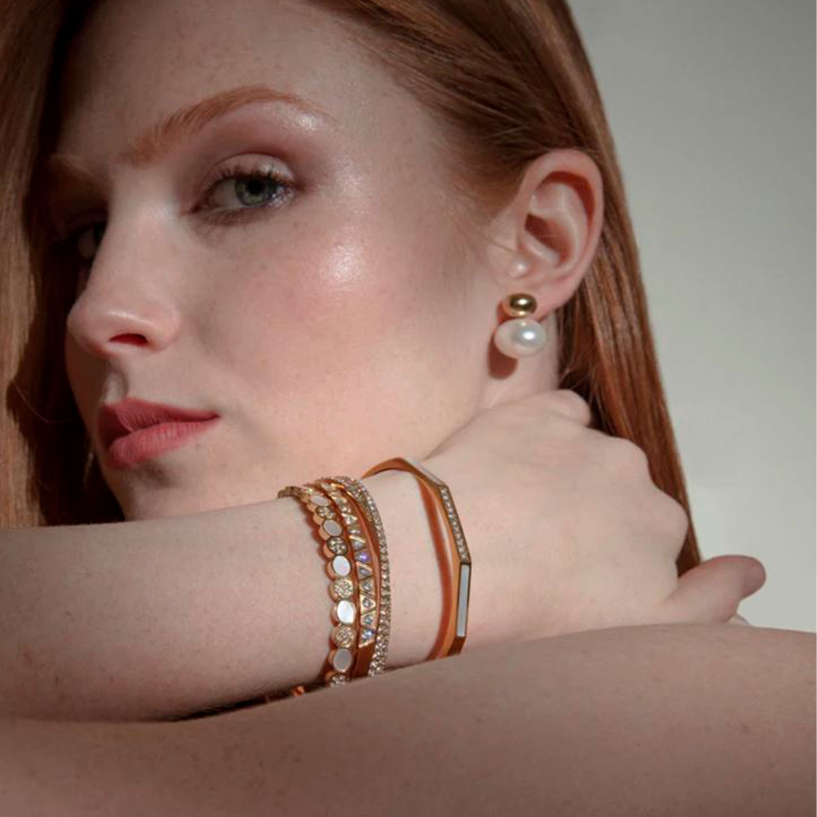 Viceroy Bracciale Donna In Acciaio Dorato Con Zirconi - Modello Chic A Catena 15139P01012, 17,5+2 Cm