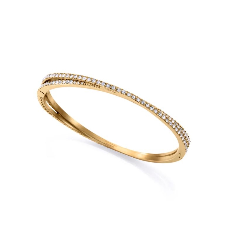 Pulsera Viceroy de mujer de acero Ip dorada rígida 14189P01012