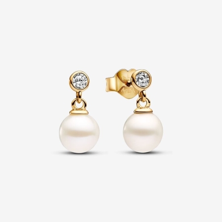 Pendientes Pandora Colgantes Perla Cultivada y Gemas 263153C01