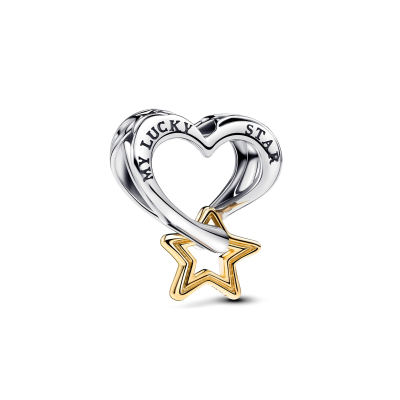Pandora Charm Lucky Star y Corazón 763513C00 Pandora Charm Lucky Star y Corazón 763513C00