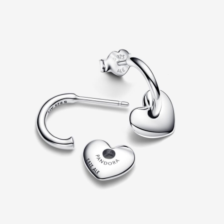 Pendientes Pandora Aro Abiertos Corazón 293460C00