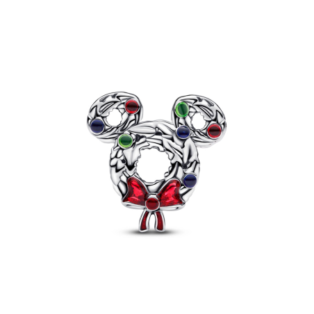 Pandora Charm Mickey Corona Navideña 793531c01