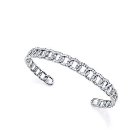 Pulsera Viceroy de mujer de acero rígida con cristal 14184P01000