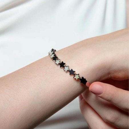 Pulsera Viceroy de mujer de acero rígida de estrellas 14183P01000
