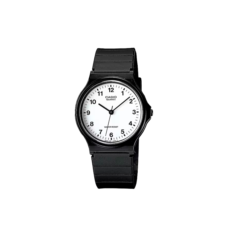 Reloj Casio Vintage correa silicona negra MQ-24-7BLLEG