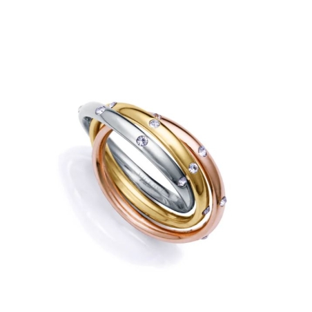 Anillo Viceroy Acero Aro tricolor 14192A01