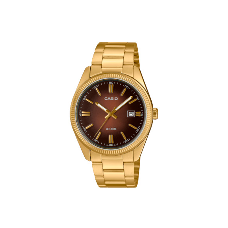 Reloj Casio Collection acero esfera marrón MTP-1302PGC-5AVEF