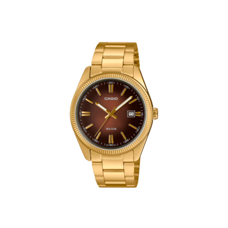 Reloj Casio Collection acero esfera marrón MTP-1302PGC-5AVEF