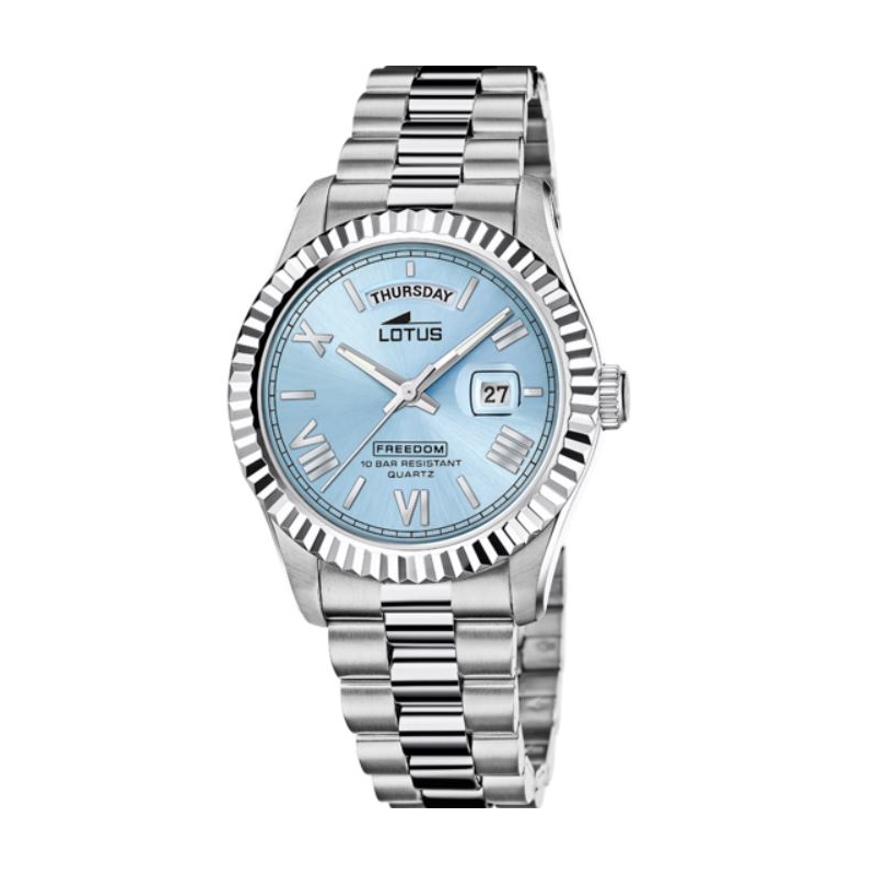 Reloj Lotus azul correa de acero hombre 18854/8