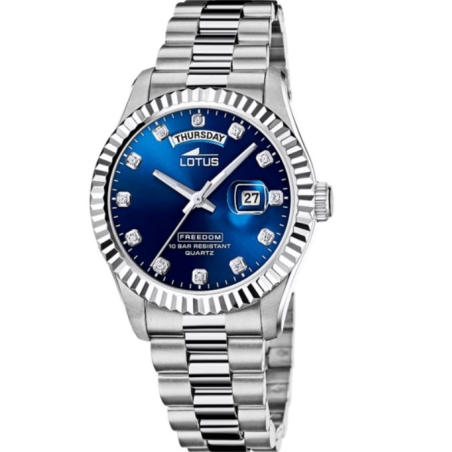 Reloj Lotus acero esfera azul hombre 18854/5