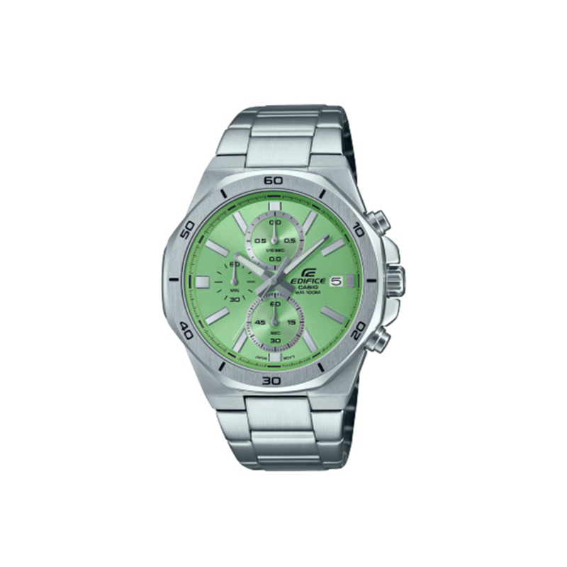 Reloj Casio Edifice Acero Esfera Verde  EFV-640D-3AVUEF