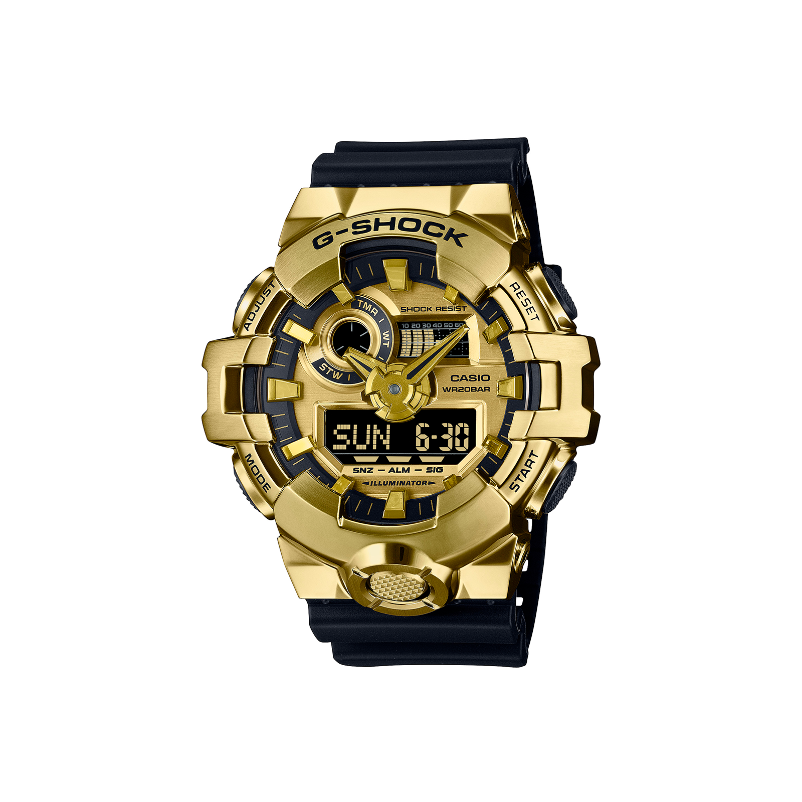 Casio G-Shock esfera dorada y negra GM-700G-9AER - Joyerías Sánchez