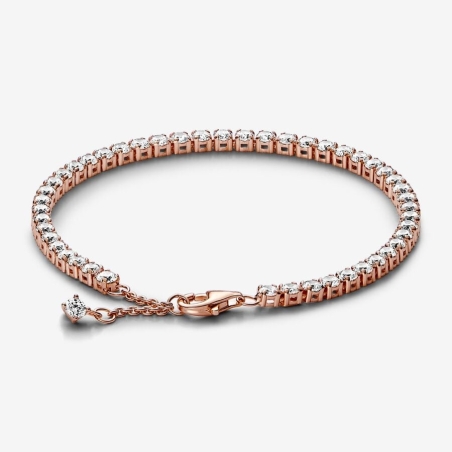 PULSERA PANDORA TENIS PLATA DE LEY ROSÉ 581469C01