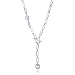 Collar Viceroy de mujer de acero y perlas naturales 14205C01000