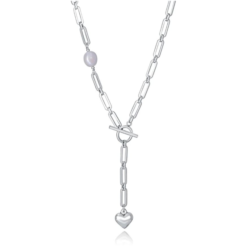 Collar Viceroy de mujer de acero y perlas naturales 14205C01000
