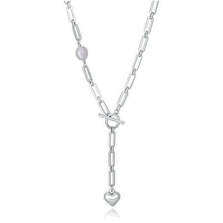 Collar Viceroy de mujer de acero y perlas naturales 14205C01000