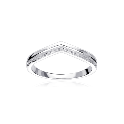 Anillo Plata primera ley y circonitas "Raiser"