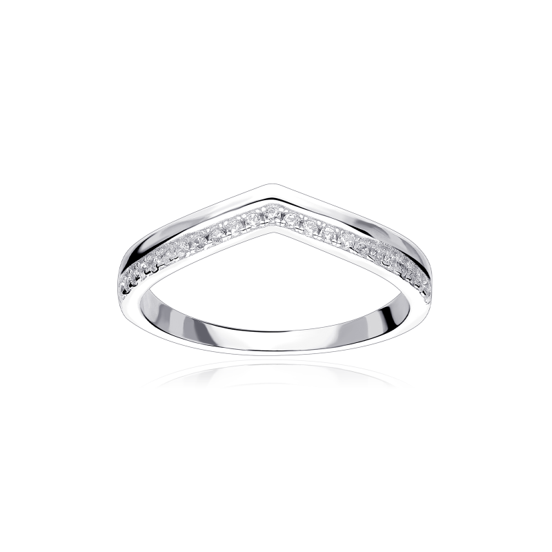 Anillo Plata primera ley y circonitas "Raiser"