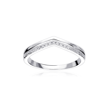Anillo Plata primera ley y circonitas "Raiser"