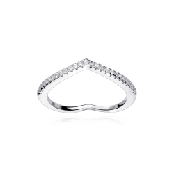 Anillo Plata primera ley y circonitas  Purna 