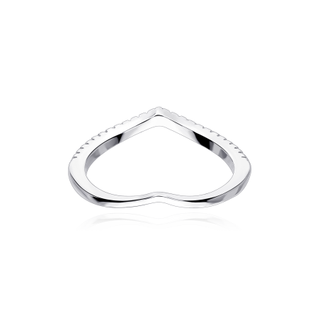 Anillo Plata primera ley y circonitas "Purna"