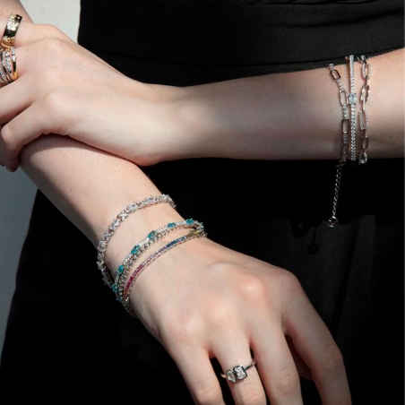 Pulsera Viceroy plata de ley con fila de circonitas 9140P000-30
