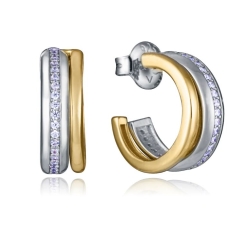 Pendientes Viceroy plata ley con dos aros abiertos uno extraible 13224E100-30