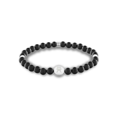 Pulsera Tommy Hilfiger Hombre cuentas negras 2790609