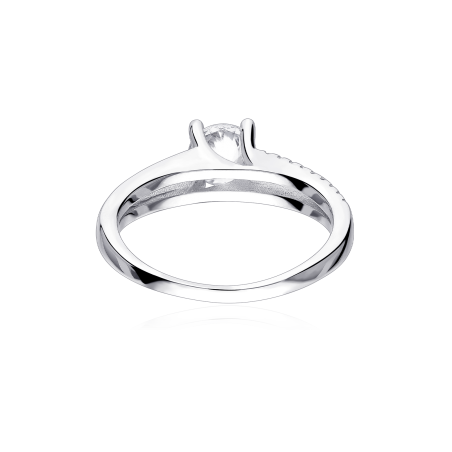 Anillo Plata primera ley y circonitas "Bellary"