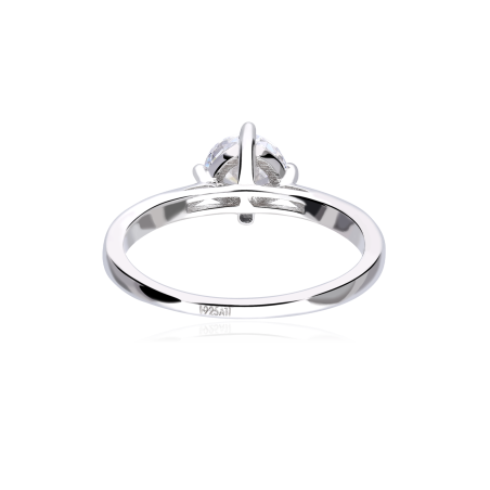 Anillo plata primera ley y circonita "Thane"