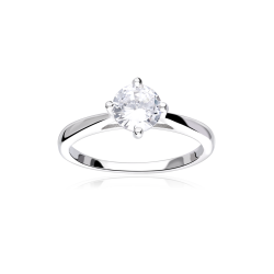 Anillo plata primera ley y circonita "Thane"