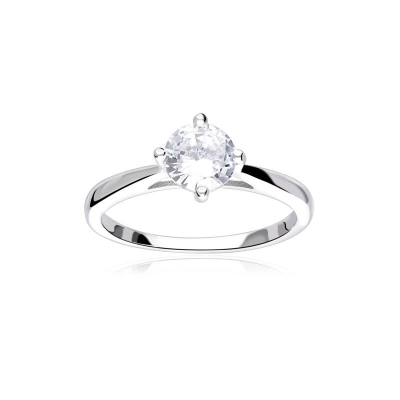 Anillo plata primera ley y circonita "Thane"