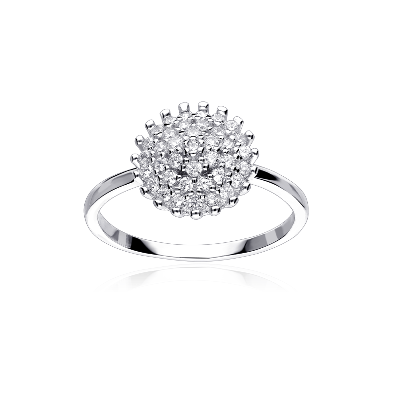 Anillo Plata primera ley y circonitas "Haldia"