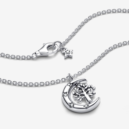 Collar Pandora Luna y Árbol giratorio 392992C01