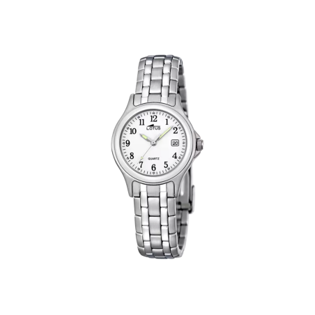Reloj Lotus Steel esfera blanca mujer 15151/A