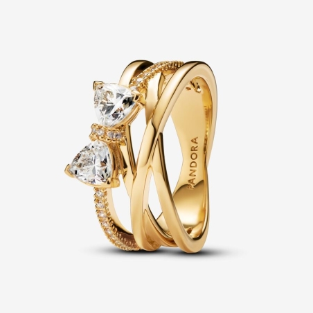 Anillo Pandora Banda Cruzada Lazo 163511C01