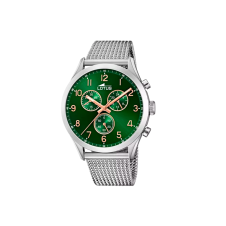 Reloj Lotus Minimalist esfera verde hombre 18637/2