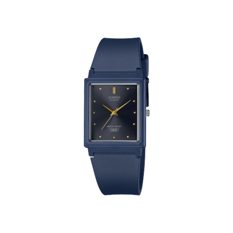 Reloj Casio correa azul mate esfera negra MQ-38UC-2A1ER