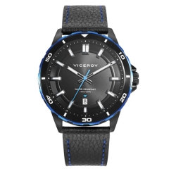 Reloj Viceroy acero bitono en Ip negro y azul 46843-57