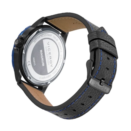 Reloj Viceroy acero bitono en Ip negro y azul 46843-57