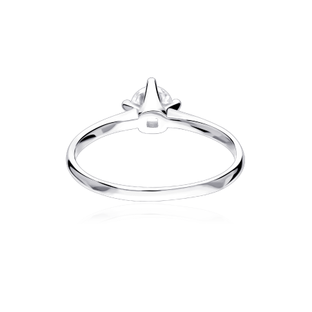 Anillo Plata primera ley y circonita "Poova"