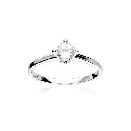Anillo Plata primera ley y circonita "Poova"