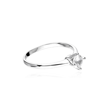 Anillo Plata primera ley y circonita "Poova"
