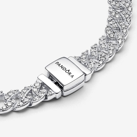Pulsera Pandora Cadena Cubana Pavé 593008c01