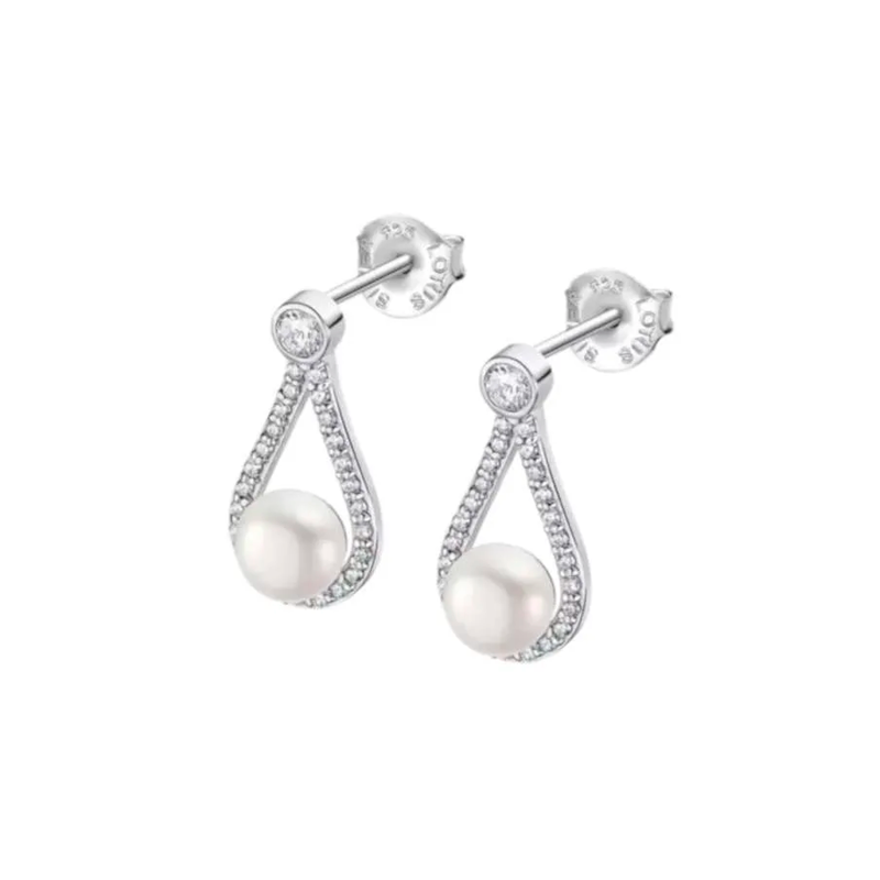 Pendientes Lotus Plata y perlas LP3481-4/1