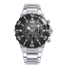 Reloj Viceroy acero esfera negra brazalete de acero 45007-55