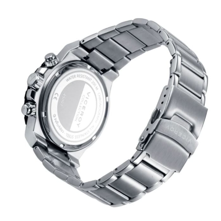 Reloj Viceroy acero esfera negra brazalete de acero 45007-55