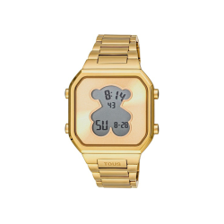 Reloj Tous digital brazalete de acero IPG dorado D-BEAR 3000134300