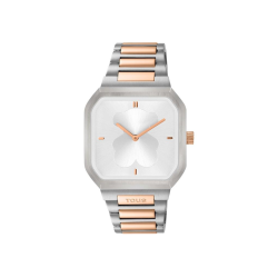 Reloj Tous acero bicolor plateado y rosado D-Bear 3000137500